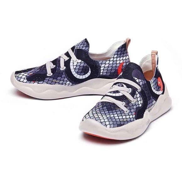 UIN Women's Sneakers Lightweight Walking Comfy Shoes (Mijas- Snake)